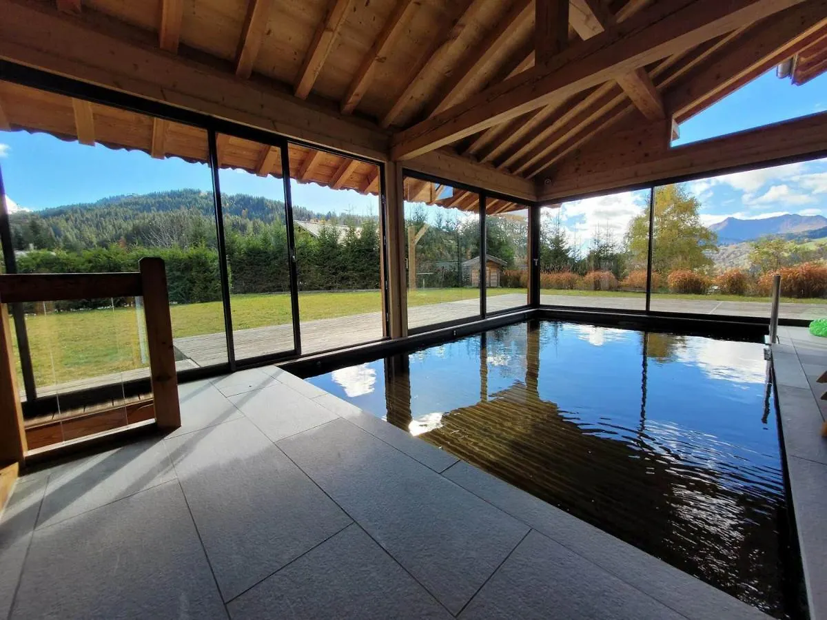 Superbe Chalet Avec Piscine Et Hammam A 50M Des Pistes - Fr-1-598-27 Villa Les Gets